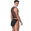 Uniform Tuxedo Sexy Lingerie Set Mesh Men Underwear M20190