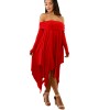 Summer Bohemian White Irregular Beach Dress 8206
