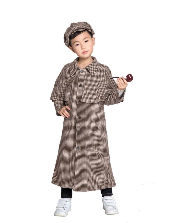 Kids Detective Cosplay  Costumes Sherlock Holmes Cosplay M40742