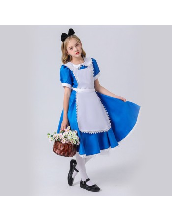 Maid Costume Halloween Children Alice In Wonderland Costume Cosplay YM5612