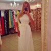 White Fashion Top Maxi Long Evening Dress M3957