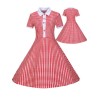 50s Summer grid dress M30325