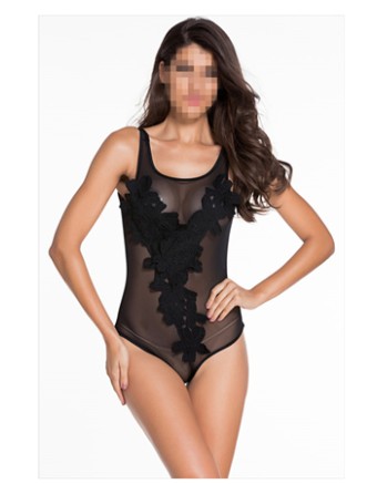 Sexy hollow out lace waistcoat babydoll suit M2104