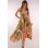 Women Summer Beach Print Floral Sexy Maxi Slip Dress Long Deep V Neck Halter Dress For Women