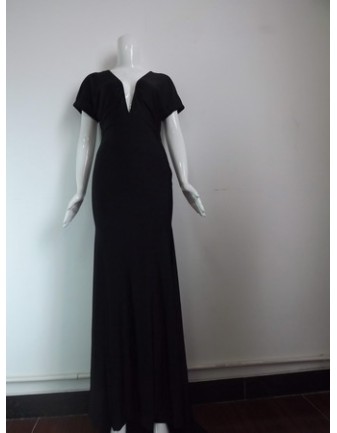 Fashionshow Black Maxi Long Dress M3976