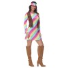 Sexy Halloween Gradient Striped Skirt Long Sleeve Cosplay Indian Dress Costume MS1781
