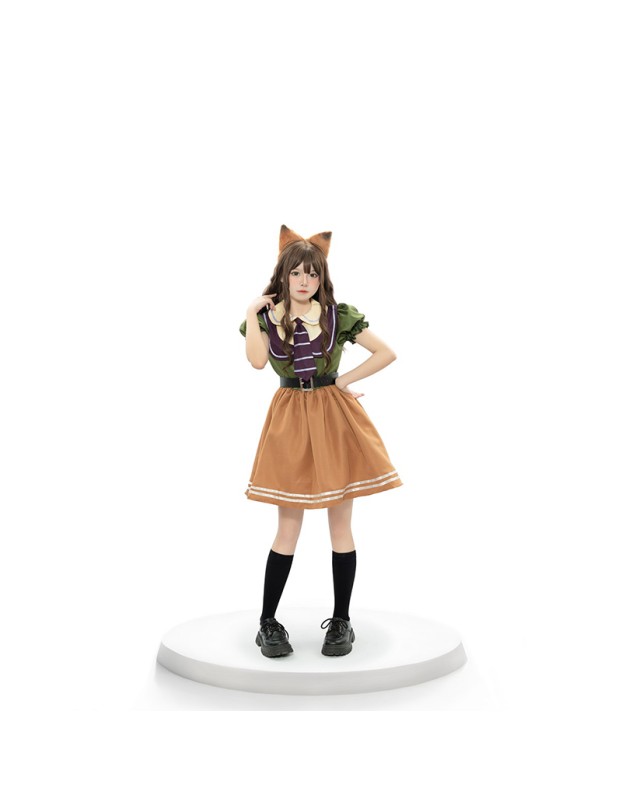 Zootopia Nick Fox Dress  Animal Costume Game uniform Cosplay DL2044