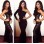 Black One Shoulder Design Evening Dress M2302