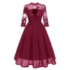 Chiffon See Through Night Sexy Clubwear Bridesmaid Embroidery Dress CD1661