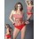 Red and white stripes sexy swim suit M5401
