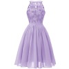 Elegant Wedding Chiffon Halter Women Party Summer Dress Casual CD1645