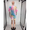 Tie Dye Printed 2 Piece Set Women Casual Outfits M8555