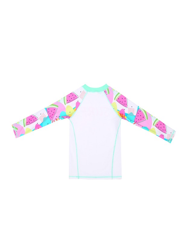 Cartoon Watermelon Swimming Set Girls Separate Sunblock Spring Swimsuit With Hat KF201