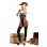 excellent leather pirate costume m4633
