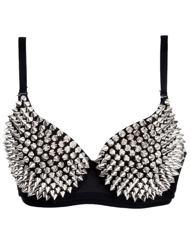 Popular Punk Style Rivet Sexy Bra M5258