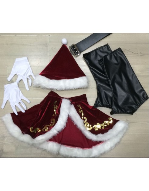 Deluxe Velvet Christmas Santa Claus Suit m1105