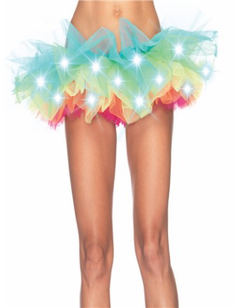 Light UP Rainbow Tutu Skirt S016