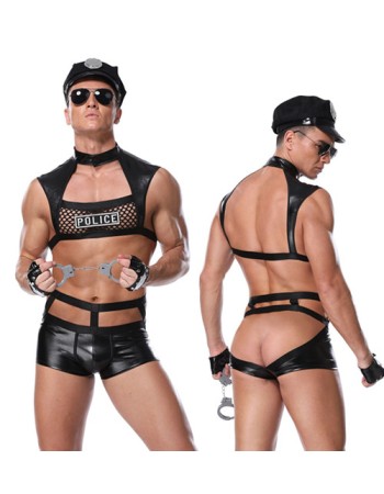 Police Uniforms Nightclub Erotic Costumes Cosplay Mesh Underwear 20201