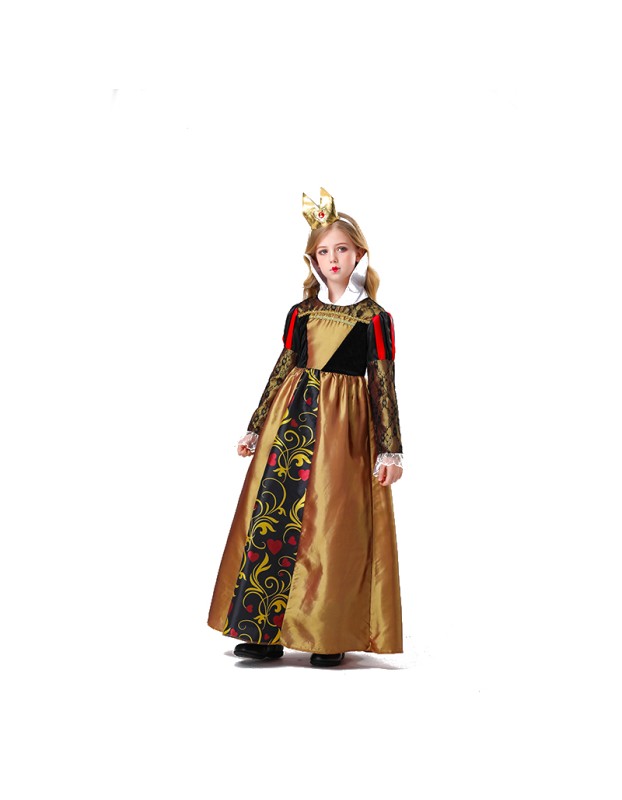 Children's Game Uniform Cosplay Princess of Hearts Dress Girl Cosplay Costume YM5822