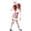 White Bloody Scary Nurse Halloween Costume M40500