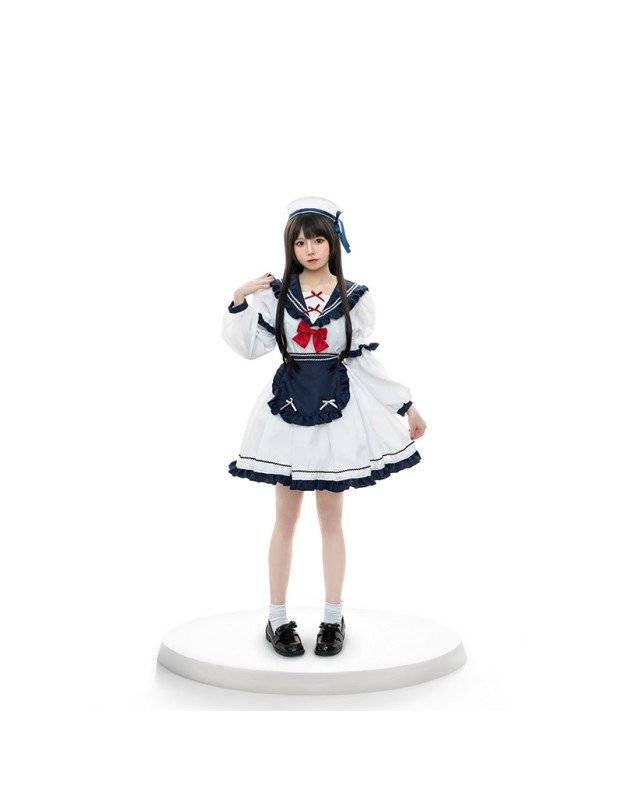 New Anime Cosplay Navy Suit Sailor Suit Maid Uniform Lolita Costume DL2034