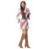 Sexy Halloween Gradient Striped Skirt Long Sleeve Cosplay Indian Dress Costume MS1781