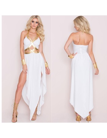 White Sexy Greek Goddess Cosplay Clothes m40580