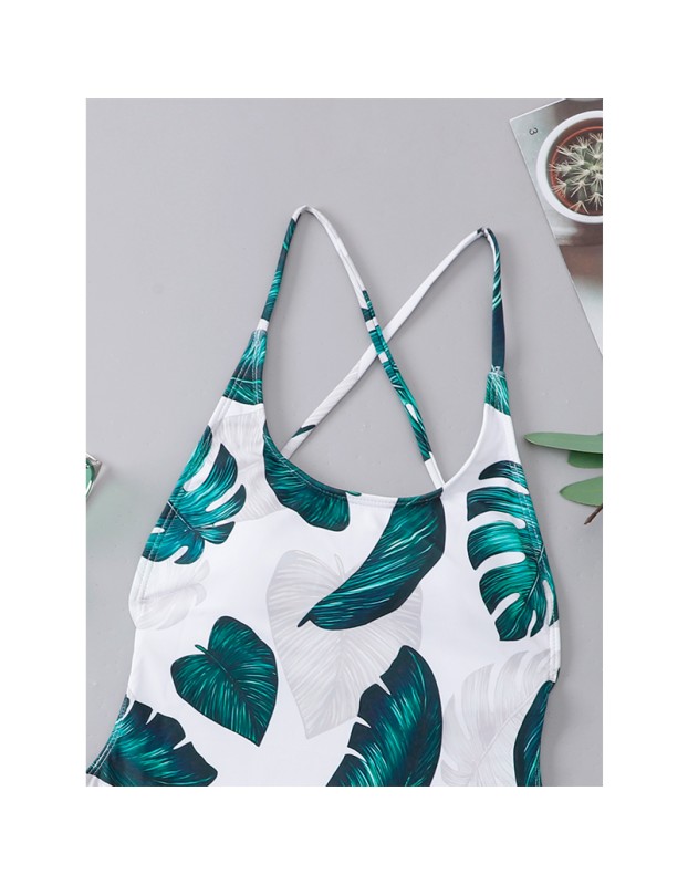 Summer Swimsuits Leaf Print Beach Women Sexy Bikini A2206