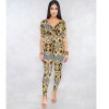 Fashion Women Floral Print Jumpsuit M8322