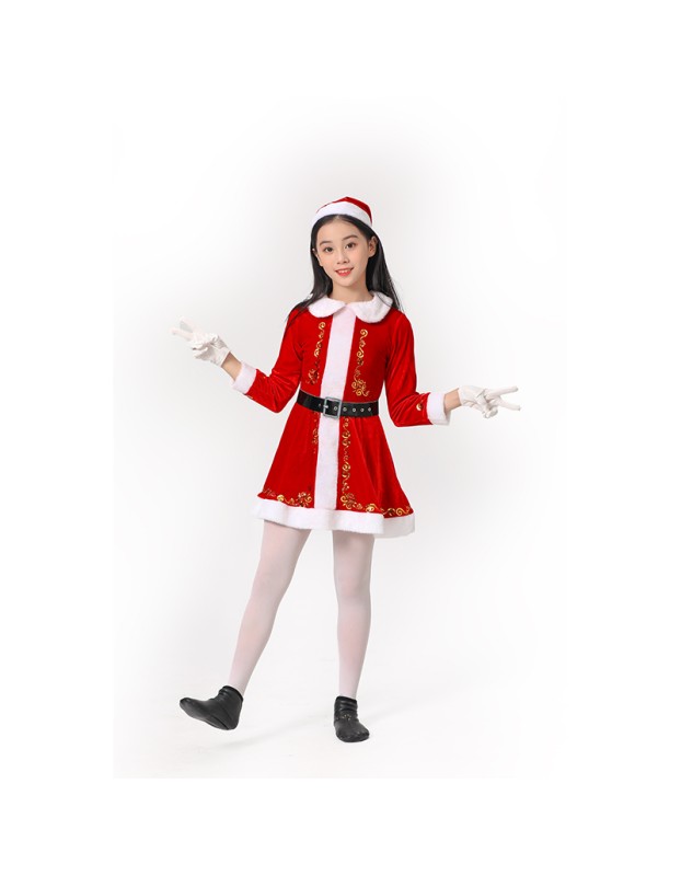Children's Costumes Santa Claus Dresses Up In Party Christmas Cosplay Costumes SM6060 SM059