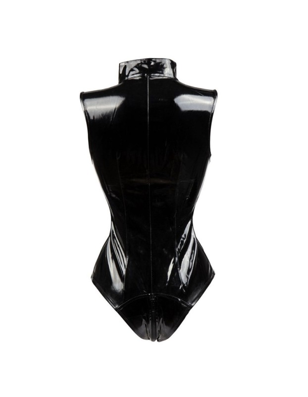 Front zip PVC leather Teddy M7019