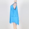 Solid Sexy Sleepwear Plus Size Sleep Dress M30361