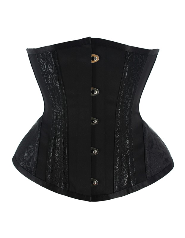 Mesh Breathable Short Court Gothic Embroidered Shapewear Corset WK2250