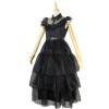 Addams Family Gauze Dress Costume Wednesday PROM Dress Cosplay YF411