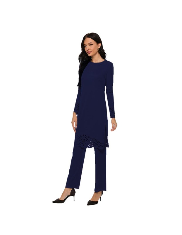 Middle Eastern Muslim Ensemble Abaya Burn Two Piece Plus Size Outfit Dresses 21230