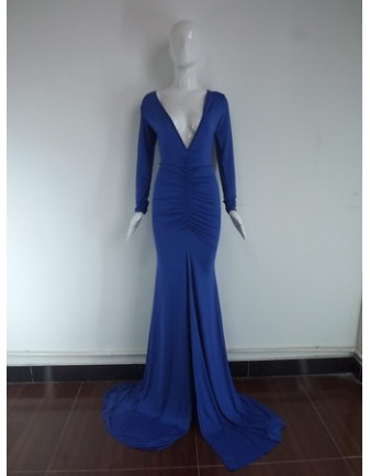 Sexy Long Sleeves Design Maxi Dress M3996