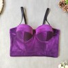 Real Velvet Bra Solid Color Steel Ring Body Shaping Vest All-Match Corset KN8199