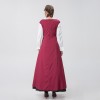 Medieval Renaissance Square Collar Waist Two-Piece Dress Retro Court Costume YM8723