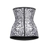 Sexy women black latex corsets M1303M