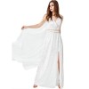Medieval Egyptian Queen Cleopatra Cosplay White Sexy Halloween Costumes M40765