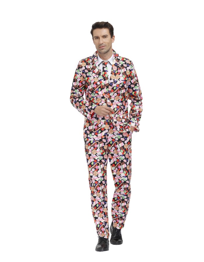 Men Vintage 4 Pieces Set Prom Party Suit M40704