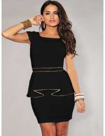 Peplum dress m3771a