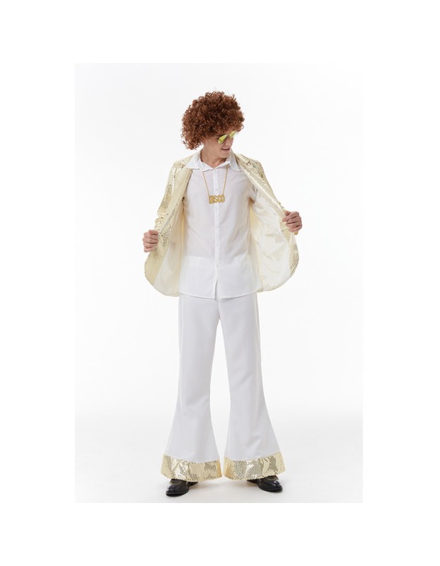 Men Cosplay Casual Dance Sequin Suit Costume Halloween Hip Hop Costume MS1732