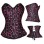 sexy arabesquitic satin corset m1821c