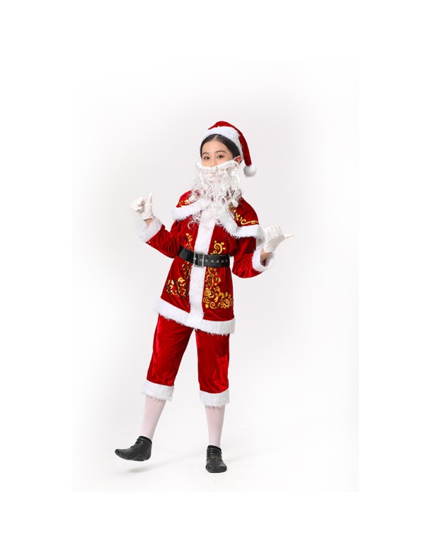 Children's Costumes Santa Claus Dresses Up In Party Christmas Cosplay Costumes SM6060 SM059