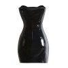 New Style Women Black Leather Dress M7269