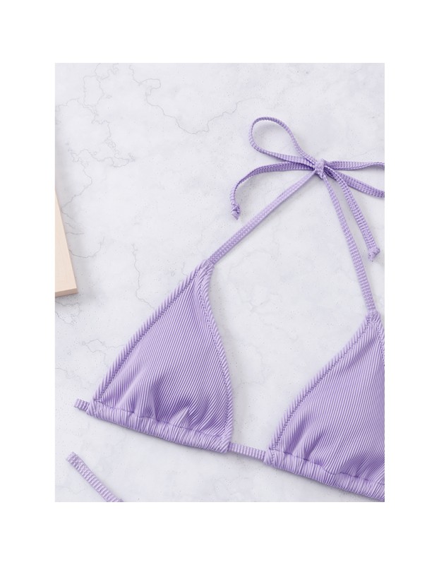 Light Purple Wholesale Swimsuit Halter Sexy Young Tiny Swimwear Sexy Bikini A2207