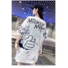 Cartoon Design Mickey Mouse Women T shirt Dress M8371