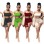 Sexy Tube Top Trendy Crop Top And Pants Solid Two Piece Set Short Set M050