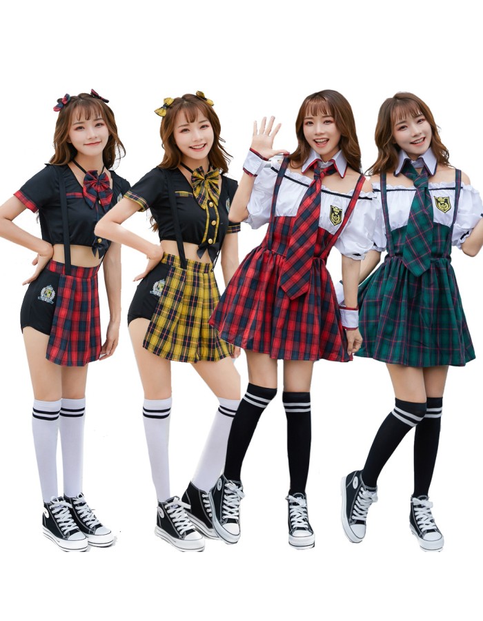 Japanese school girl Dress  cheerleading  performance clothes M40709